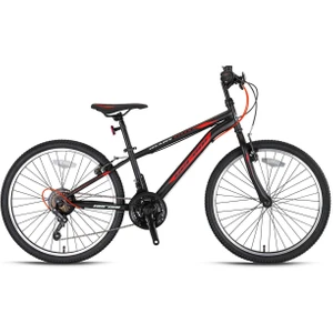Kron Mars - 24" Mtb - 12' - 21 Vites - V.b. - Siyah-Cool Gri/kırmızı