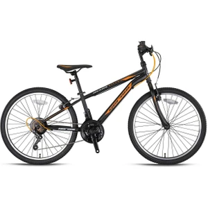 Kron Mars - 24" Mtb - 12' - 21 Vites - V.b. - Siyah-Beyaz/turuncu