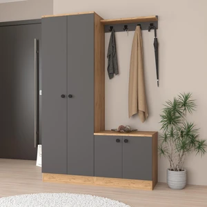 P5020 Sofia Portmanto Üçlü Antrasit-Sepet