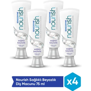 Nourish Sağlıklı Beyazlık Diş Macunu 75 ml x4