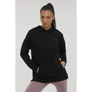 Kadın Luna Long Hoodie Sweatshirt Siyah W-CT664