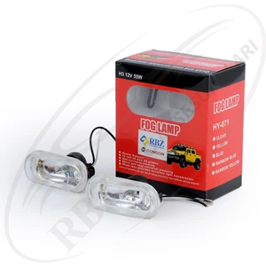 Mısırlı Grup Universal Sıs Lambası 9 cm x 4.5 cm Oval 55W 12V H3 Ampullu 12V 2 Lı Beyaz