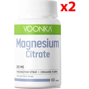 Magnesium Citrate 200 mg 60 Tablet - 2 Adet