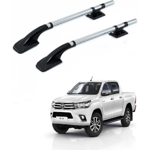 Toyota Hılux 2016 Sonrası Ara Atkısız Tavan Çıtası Port Bagaj Nikel