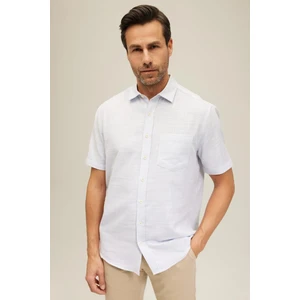 Regular Fit Dokulu Kısa Kollu %100 Pamuk Gömlek Z3004AZ23SP