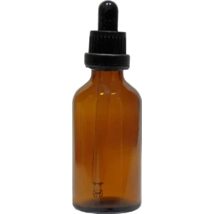 Amber Cam Şişe 50 ml Cam Damlalıklı 50 Adet