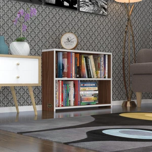 Kenzlife kitaplık süper ga 060*80*19 cvz 2 katlı tek bölme ofis mutfak banyo dolabı arkalıksız