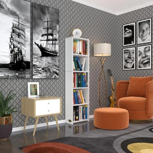 Kenzlife kitaplık süper ga 150*40*19 byz 5 katlı tek bölme çift bölme opsiyonlu ofis mutfak banyo dolabı arkalıksız