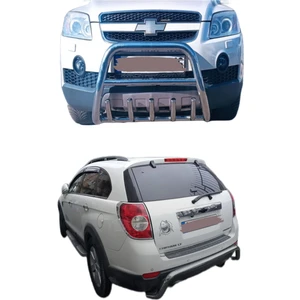 Chevrolet Captiva 2012 Öncesi Krom Ön ve Arka Tampon Koruma 2 Li Set
