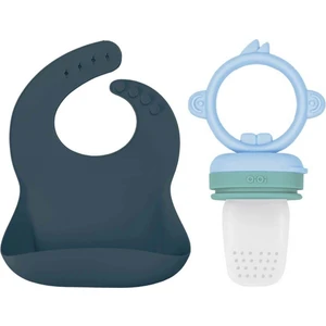 Oioi Basic Silikon Mama Önlüğü ve Püre Set