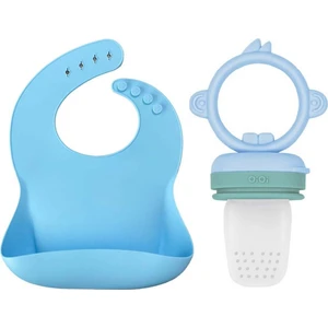 Oioi Basic Silikon Mama Önlüğü ve Püre Set