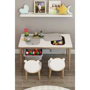 Çocuk Oyun Etkinlik Çalışma Masası Montessori Sandalyeli