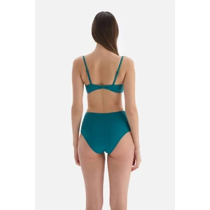 Petrol Straplez Kaplı Bikini Üst
