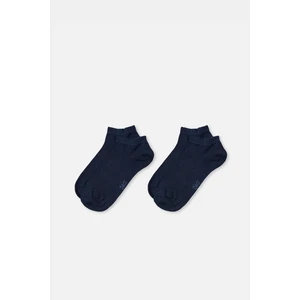 Lacivert 6926 Erkek Bambu Patik Çorap 2'li