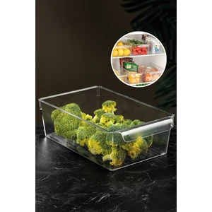 Meleni Home Buzdolabı Düzenleyici - Şeffaf Buzdolabı Içi Düzenleyici Organizer 10 X 32,5 X 20 Cm