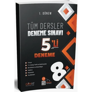 Günay Yayınları Tüm Dersler 5li Deneme Sınavı