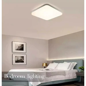 Lux Home Kare Tavana Sıfır LED Plofenyer Avize Armatür Banyo Tuvalet Balkon LED Glop Armatürü Beyaz 30X30 Cm