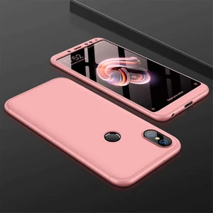 Heptek İletişim Xiaomi Redmi Note 6 Pro Kılıf 360 Tam Koruma Ön ve Arka Sert Mika Kapak Orjinal Ays Gkk Kapak