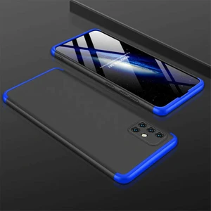 Heptek İletişim Samsung Galaxy A51 Kılıf 360 Tam Koruma Ön ve Arka Sert Mika Kapak Orjinal Ays Gkk Kapak