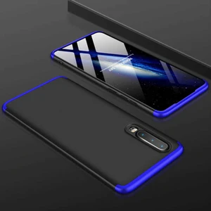 Heptek İletişim Huawei P30 Kılıf 360 Tam Koruma Ön ve Arka Sert Mika Kapak Orjinal Ays Gkk Kapak
