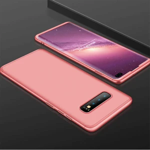 Heptek İletişim Samsung Galaxy S10 Kılıf 360 Tam Koruma Ön ve Arka Sert Mika Kapak Orjinal Ays Gkk Kapak