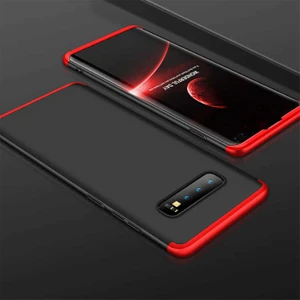 Heptek İletişim Samsung Galaxy S10 Kılıf 360 Tam Koruma Ön ve Arka Sert Mika Kapak Orjinal Ays Gkk Kapak