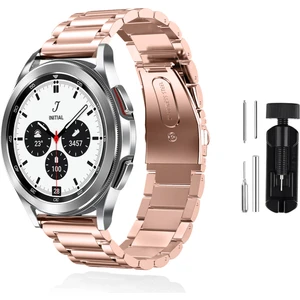 Kip GSM Samsung Galaxy Watch 4 Classic 46MM Uyumlu Kordon Paslanmaz Çelik Kordon Ayarlama Aparatlı