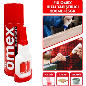 Omex Hızlı Yapıştırıcı 200ML+50GR
