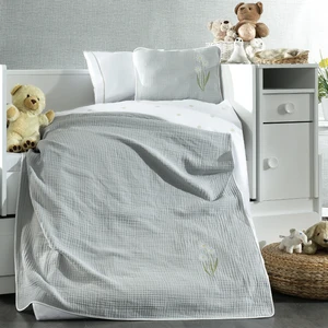 Minelya Home 5 Parça Müslin Örtülü %100 Pamuk Papatya Desenli Masal Bebek Nevresim Takımı