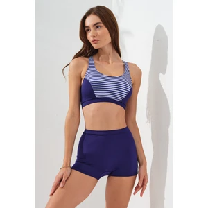 Pierre Cardin Şortlu Yüzü Çizgili Mayo