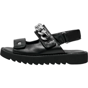 Sandalet, 40, Siyah - Gümüş