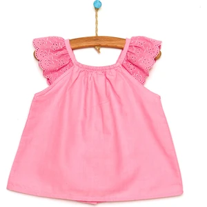 HelloBaby Basic Kız Bebek Fırfır Askılı Bluz Kız Bebek