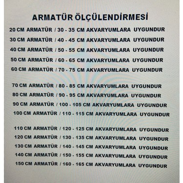 AquaLed PLANT Full Spectrum 4 Renk Akvaryum Aydınlatma 60 CM Fiyatı