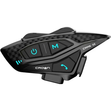 Crown Micro 8 Kişilik intercom Motosiklet Kask Bluetooth Interkom Seti