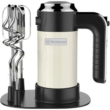 Westinghouse El Mikseri - Retro Series Hand Mixer Beyaz (Krem)