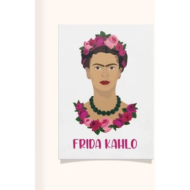 Paytak Moda Kahlo Tasarımlı 24*33  cm 350 Gr. Kuşe Kağıt Poster