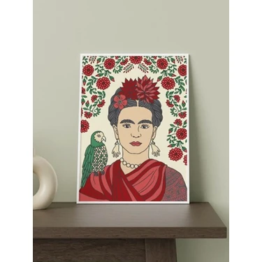 Paytak Moda Kahlo Tasarımlı 24*33  cm 350 Gr. Kuşe Kağıt Poster