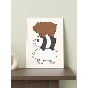 Paytak Moda We Bare Bears Tasarımlı 24 x 33 cm 350 gr Kuşe Kağıt