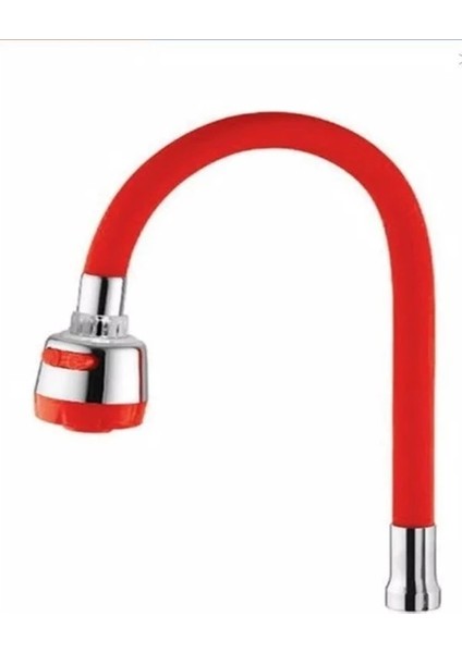 Oynar Başlıklı Tasaruflu Spiral Renkli Kubar Lavabo Mutfak Esnek Musluk
