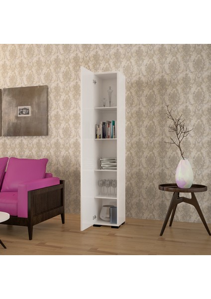 Ofis Dolabı Banyo Dolabı Mutfak Dolabı Cok Amaclı Banyo Dolabı 5 Raflı Kitaplık Dolap