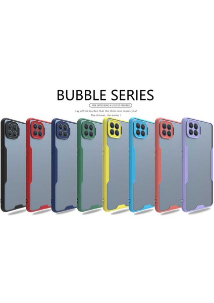 Oppo Reno 4 Lite Kılıf Kamera Korumalı Ultra Ince Buzlu Mat Renkli Silikon Kapak(Parfe) modelleri