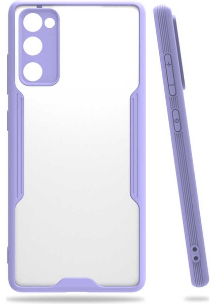 Samsung Galaxy S20 Fe Kılıf Kamera Korumalı Ultra Ince Buzlu Mat Renkli Silikon Kapak(Parfe)