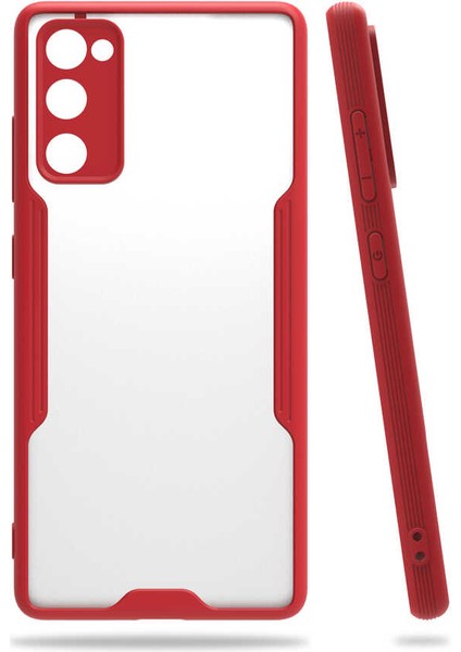 Samsung Galaxy S20 Fe Kılıf Kamera Korumalı Ultra Ince Buzlu Mat Renkli Silikon Kapak(Parfe)