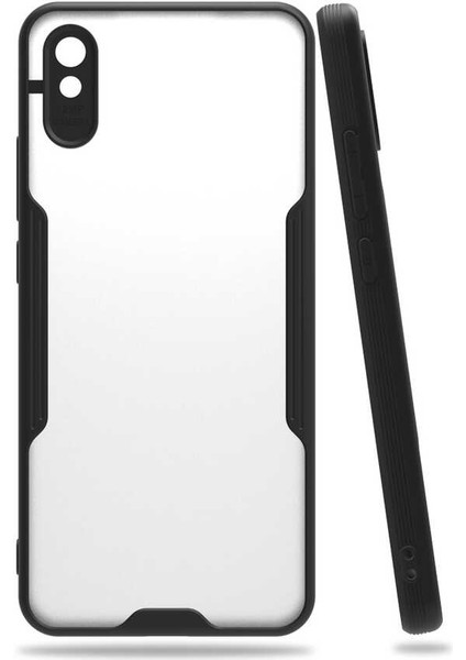 Xiaomi Redmi 9A Kılıf Kamera Korumalı Ultra Ince Buzlu Mat Renkli Silikon Kapak(Parfe)