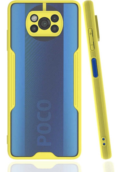 Xiaomi Poco X3 Kılıf Kamera Korumalı Ultra Ince Buzlu Mat Renkli Silikon Kapak(Parfe)