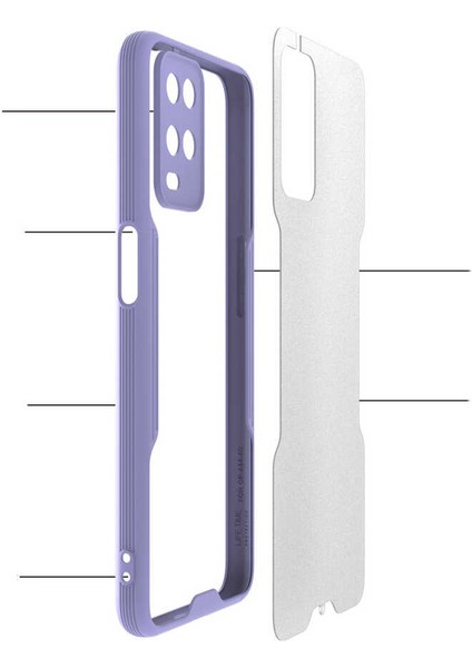 Oppo A54 4g Kılıf Kamera Korumalı Ultra Ince Buzlu Mat Renkli Silikon Kapak(Parfe) fırsatları