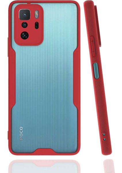 Xiaomi Poco X3 Gt Kılıf Kamera Korumalı Ultra Ince Buzlu Mat Renkli Silikon Kapak(Parfe)