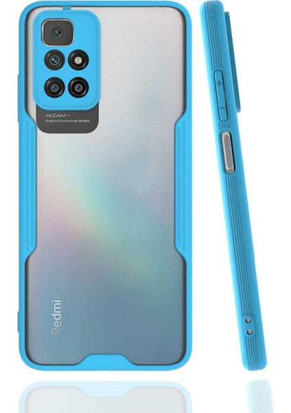 Xiaomi Redmi 10 Kılıf Kamera Korumalı Ultra Ince Buzlu Mat Renkli Silikon Kapak(Parfe)