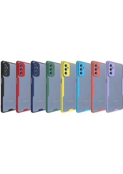 Samsung Galaxy M52 Kılıf Kamera Korumalı Ultra Ince Buzlu Mat Renkli Silikon Kapak(Parfe) modelleri