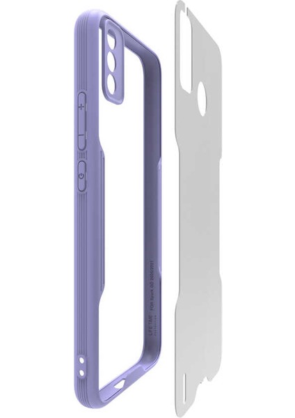 Tecno Spark 6 Go Kılıf Kamera Korumalı Ultra Ince Buzlu Mat Renkli Silikon Kapak(Parfe)